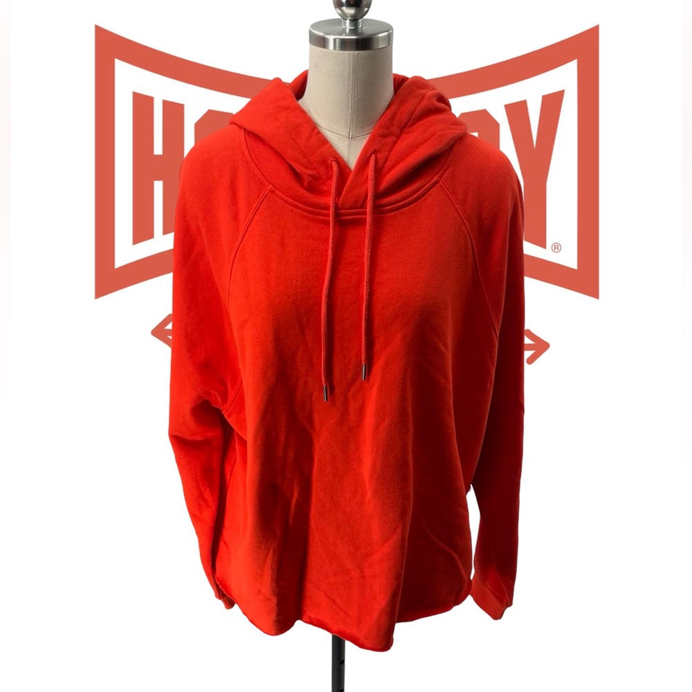 Vibrant Red Hoodie Sweater